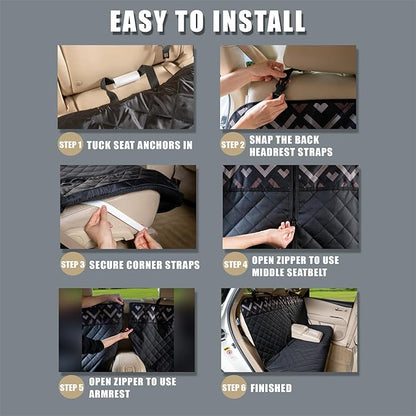 Back Car Seat Cover for Dogs