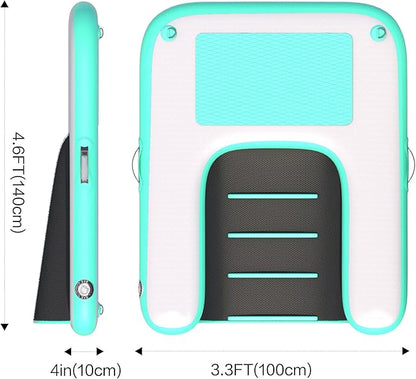 Inflatable Dog Raft Boat Dock Ramp Ladder Water 4.6ft x 3ft x 4in