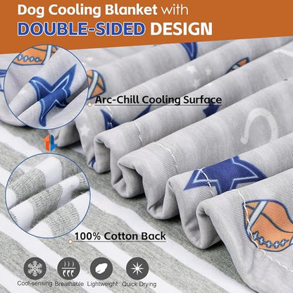 Dog Cooling Blanket Lightweight Self Cooling Blanket Bed