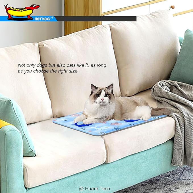 HOTDOG Cooling Mat for Pets Cats(20-60Lb) -