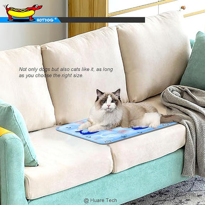 HOTDOG Cooling Mat for Pets Cats(20-60Lb) -