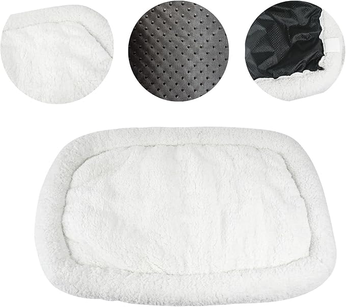 long rich Super Soft Sherpa Crate Cushion Dog and Pet Bed Textiles,42 x 26 inches