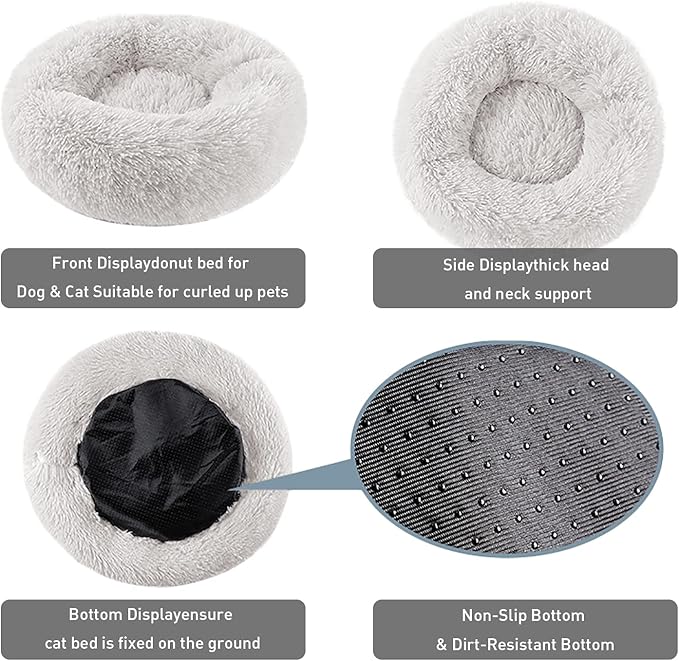 BinetGo Dog Bed Calming Cat and Dog Beds 20 inches