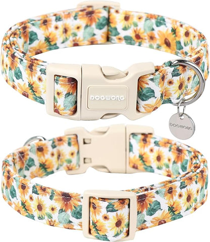DOGWONG Female Cotton Dog Collar