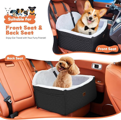 Dog Car Seat for Small Medium Dogs Under 35 lbs