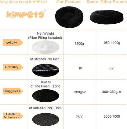 Dog Bed Calming Dog Beds for Small Medium Large Dogs Bed(20"/27"/35") (Medium,