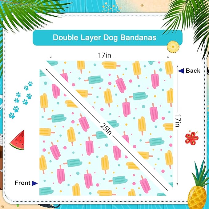 Summer Dog Bandanas Hawaiian Dog Bandanas for Dogs