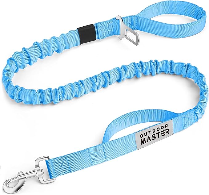 OutdoorMaster Bungee Dog Leash 2 Padded 4FT