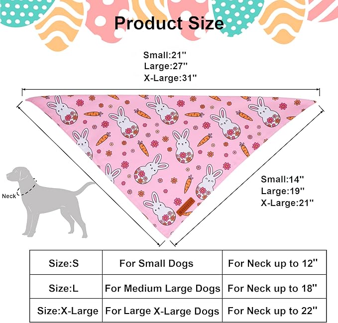 ADOGGYGO Easter Dog Bandana