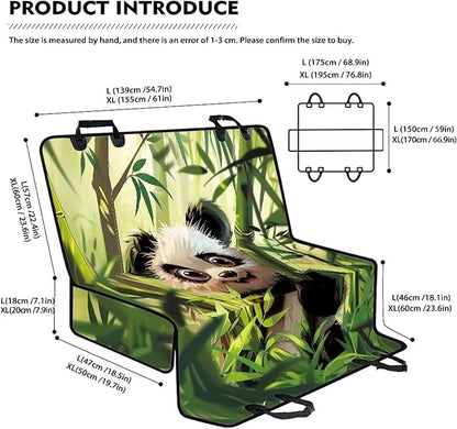 AFPANQZ Panda Back Seat Cover Protector Waterproof Scratchproof
