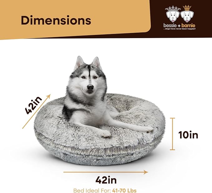 Bessie and Barnie Bagel Donut Dog Bed