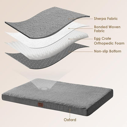 EHEYCIGA Orthopedic XL Dog Beds for Extra Large Dogs with Removable Washable Cover 44x32