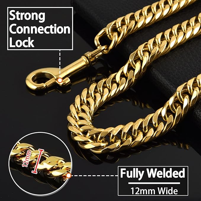 Heavy Duty Dog Leash 3FT/4FT/5FT Metal 4FT)