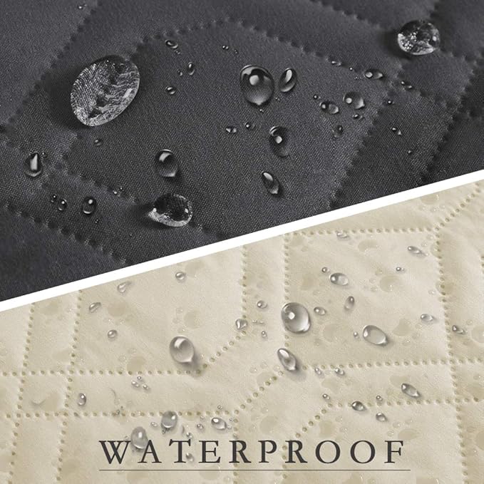 SUNNYTEX Waterproof Dog Bed Cover Dog Mat Pet Pad Pet Blanket for Couch Sofa Bed Mat Anti-Slip Furniture Protrctor (Dark Grey) 30 inches *70 inches