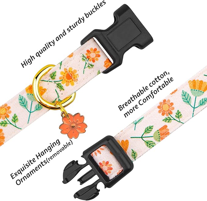 Cotton Handmade Dog Collar Cute and Distinctive Patterns