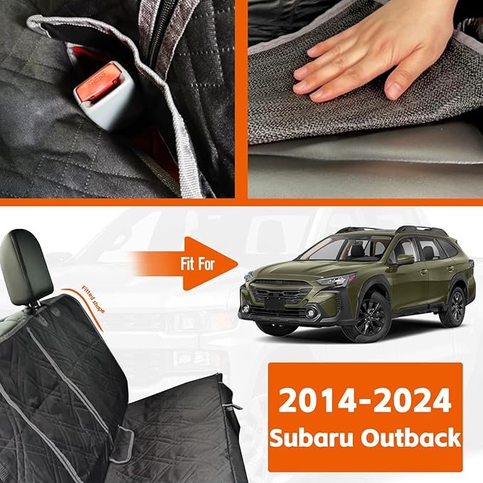 Dog Car Seat Cover Compatible with Subaru Outback 2014-2024 600D Heavy