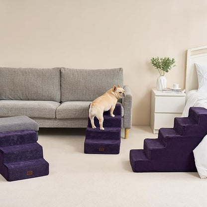 EHEYCIGA Dog Stairs for High Bed 22.5”H 5-Step Dog