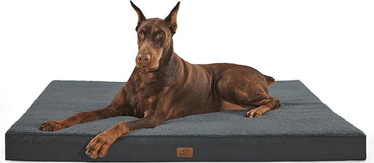 Bedsure Jumbo Dog Bed for Large Dogs 150lbs, Dark