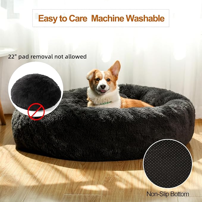 JEMA Calming Small Dog Beds for Small Dogs 22 Inch