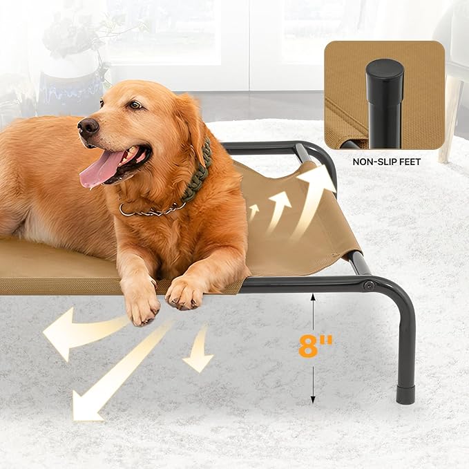MoNiBloom Elevated Dog Bed for Large Dogs 50 Inches
