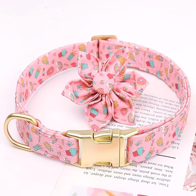 Beirui Cute Girl Dog Collars for Female Dogs