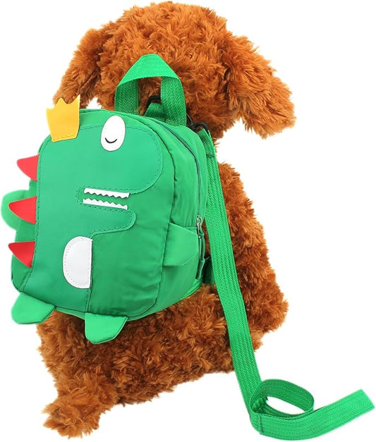 Alfie Pet - Suki Pet Dinosaur Backpack Daily Walk Travel Outdoor Hiking for Dogs - Size: Small