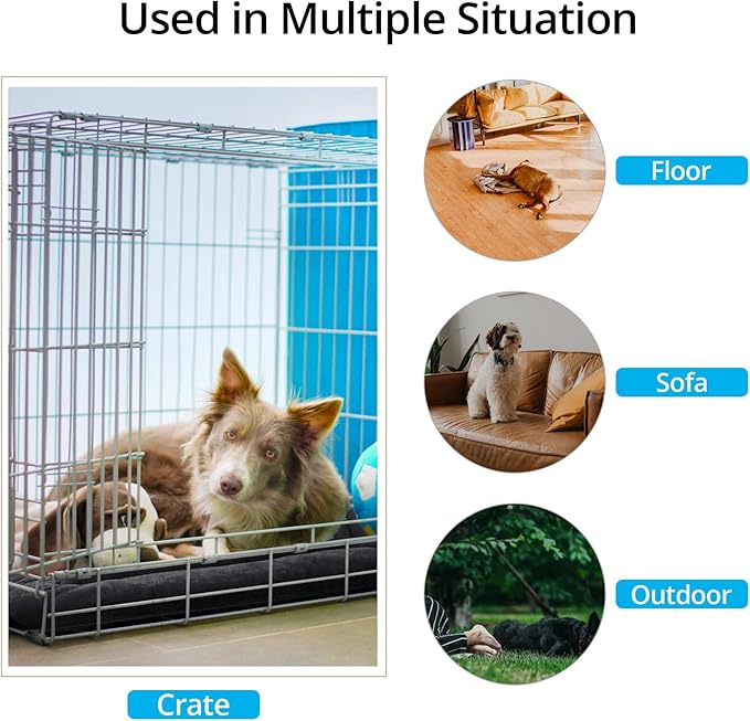 Dog Beds Crate Pad for Dogs Fit Metal Dog Crates (36inch, Dark