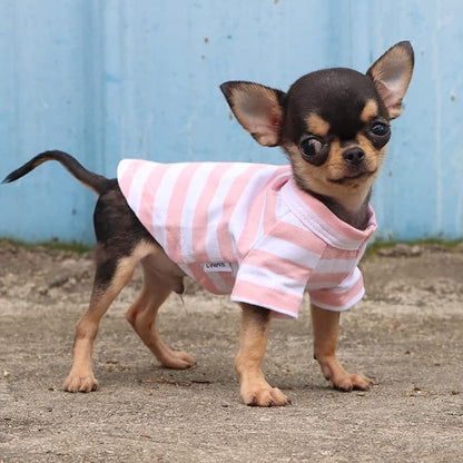 LOPHIPETS 100% Breathable Cotton Striped Dog Tee Shirt