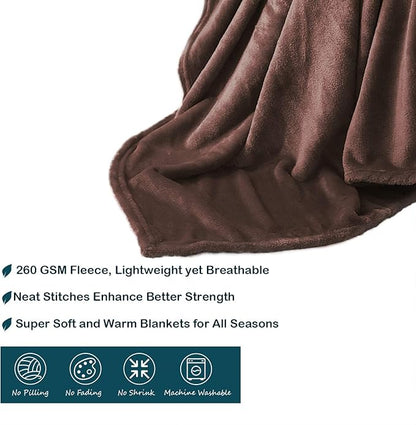 Veehoo Fluffy Fleece Dog Blanket 60x50 inch