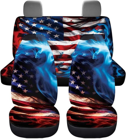 Fire American Pattern Seat Cover Sets for Cars