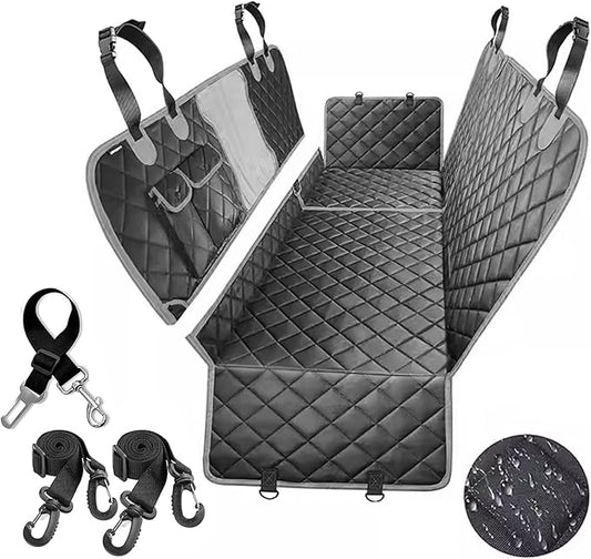 6 in 1 Split Dog Car Seat Cover for Back Seat 100% Waterproof 6 in 1)