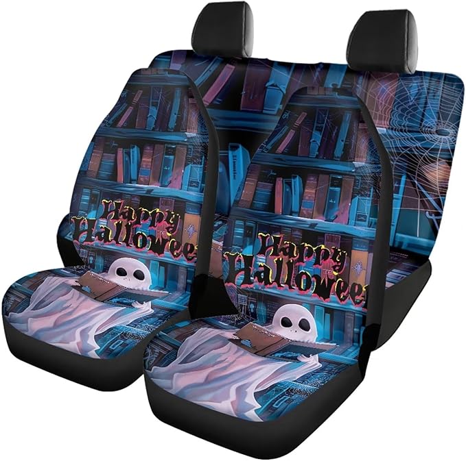 Halloween Ghost Car Seat Covers Set Bucket Seat