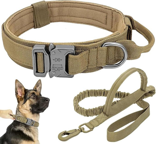 Tactical Dog Collar Leash Set