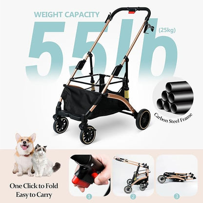 Pet Stroller 4 Wheels