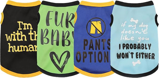 Elevate Your Pet's Seasonal Style with Playful Panache: 4-Piece Set 2 Small