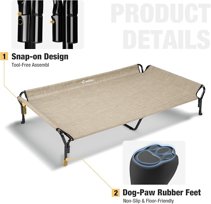 Veehoo Cooling Raised Dog Bed