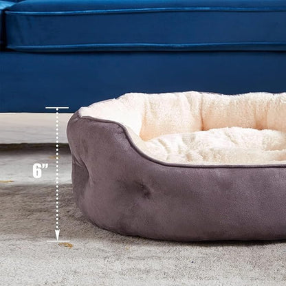 Round Cat Bed 21x19x6 Inch