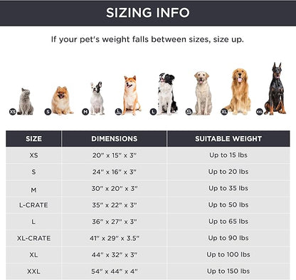 Bedsure Large Dog Bed for Large Dogs 75lbs, Light