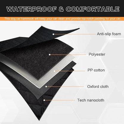 Dog Car Seat Cover 600D Heavy