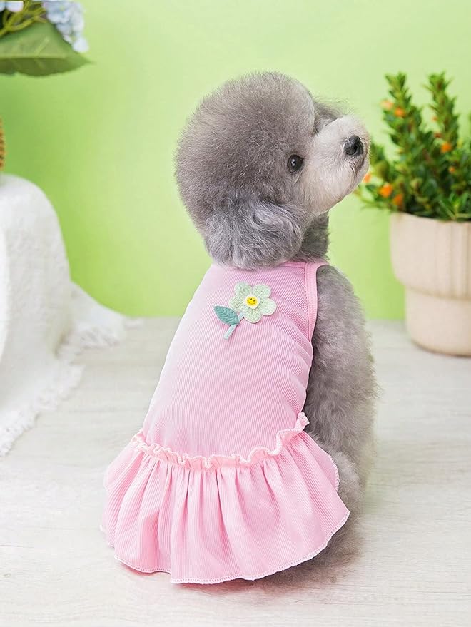 QWINEE Cat Dog Dress Cat Puppy Skirt Pet