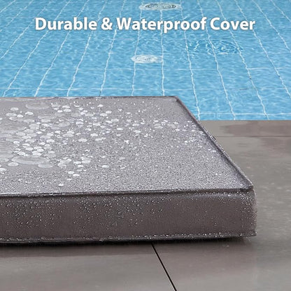 RRPETHOME Waterproof Outdoor Dog Beds Large Sized Dog