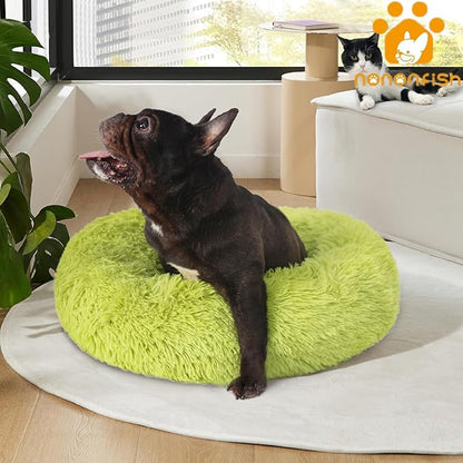 Puppy Bed for Calming Dog 23 Inches Dark 15 lbs