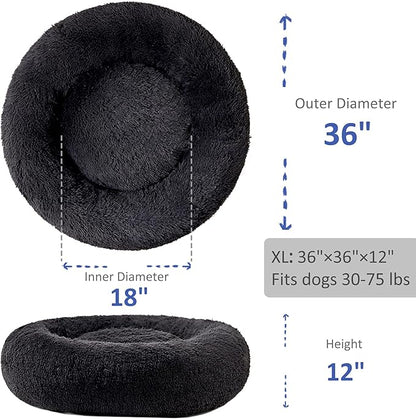 Washable Dog Round Bed Large Dogs