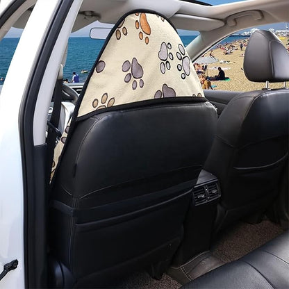 Dog Paw Car Seat Protector Sweat Proof Auto Seat Cover with Non-Slip Backing Waterproof Universal Sport Accessories Fit Athletes Running Hiking Boxing