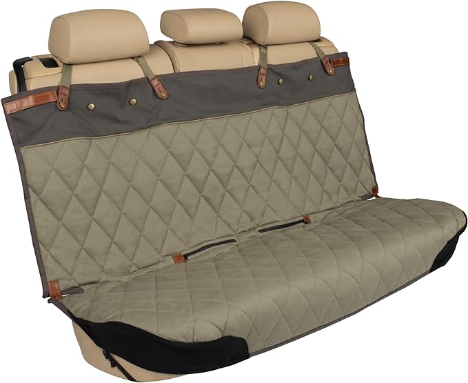 PetSafe Happy Ride Quilted Bench Seat Cover – Waterproof and Durable – Machine Washable – Fits Most Cars