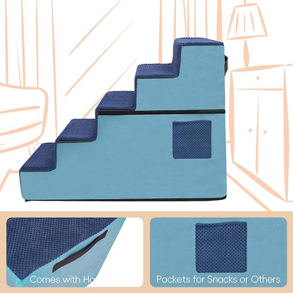 Supet Tall Dog Stairs for Small Medium Large Dogs to Get on Bed