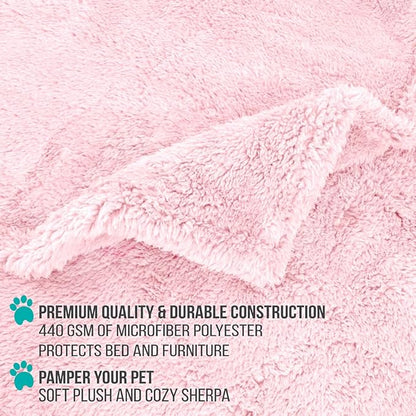 PetAmi Fluffy Waterproof Dog Blanket for Small Medium Dogs 29x40)