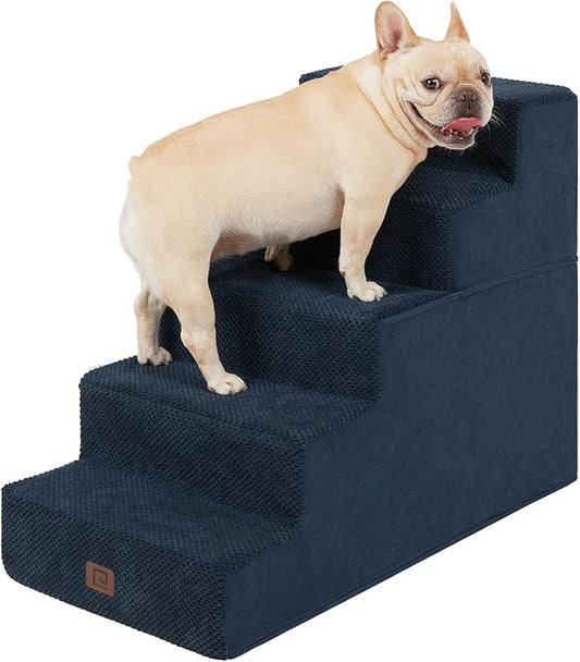 EHEYCIGA Dog Stairs for High Bed 22.5”H 5-Step Dog