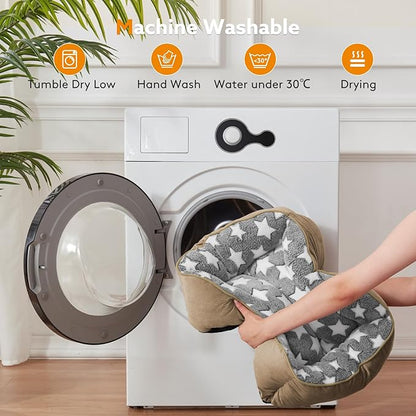 SIWA MARY Dog Bed for Medium Large Size Dogs L(30"x24"x9") Brown