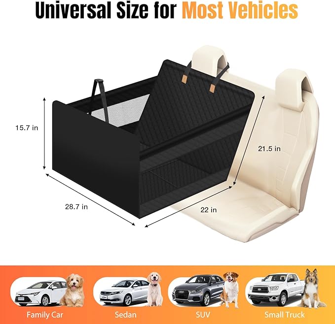 Hard Bottom Dog Carrier in Car